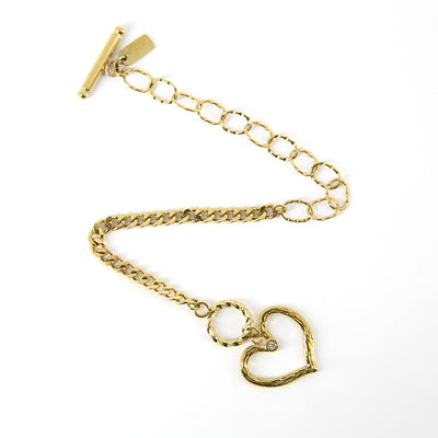 Caris-womens-bracelet-jewellery-heart-pendant-with-diamante-detail-large-link-chain-detail-gold